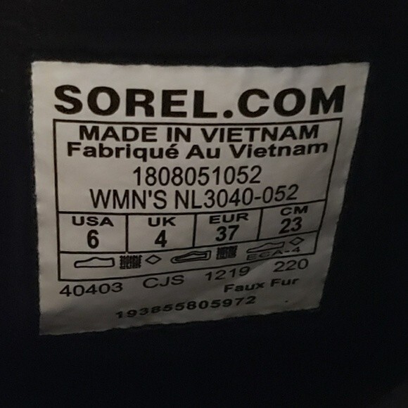 Sorel Explorer Carnival Women's Gray  Boot Size 6 - Picture 9 of 9